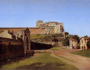 Porta Angelica and Part of the Vatican by Christoffer Wilhelm Eckersberg — urban oil painting wall art, Neoclassicism