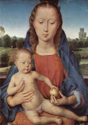Portinari Triptych (central panel) by Hans Memling — female oil painting wall art, Northern Renaissance