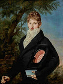 Portraet Alois Lergetporer by Barbara Krafft — female oil painting wall art, Neoclassicism