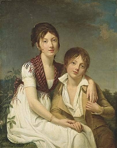 Portrait d'Amélie-Justine et de Charles-Edouard Pontois