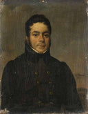 Portrait d'homme à la veste verte by Adèle Romany — hand-painted portrait oil painting reproduction on canvas
