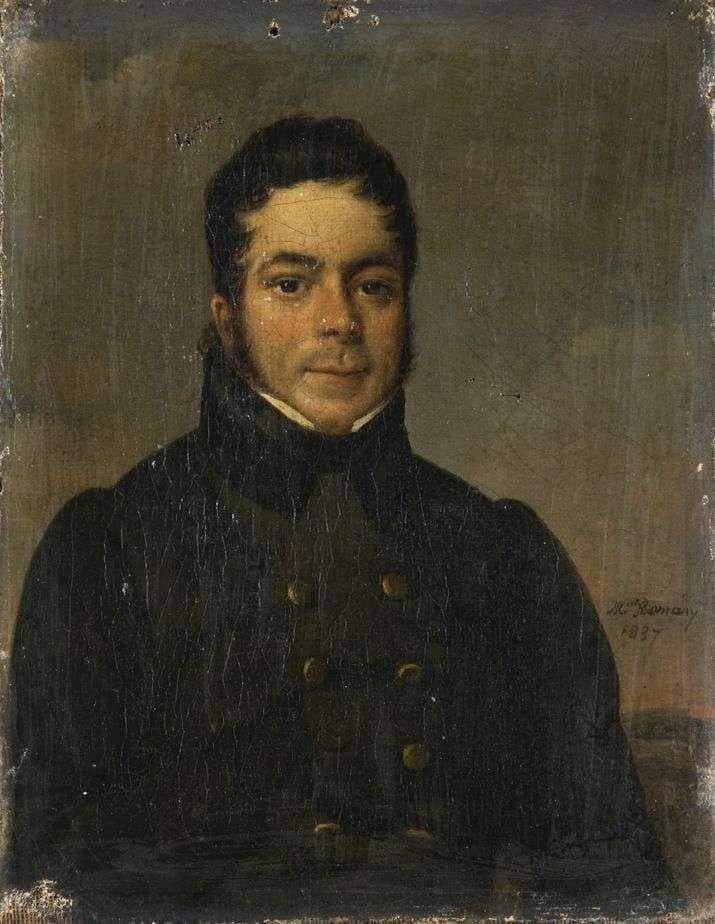 Portrait d'homme à la veste verte on gallery wrap