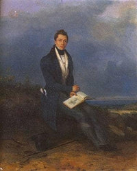 Portrait De François Michel Denis De Hansy by Carle Vernet — hand-painted portrait oil painting reproduction on canvas