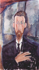 Portrait de Paul Alexanders by Amedeo Modigliani — male oil painting wall art, Expressionism