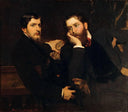 Portrait de Ses Deux Fils (André et Emmanuel) by Benjamin Constant — hand-painted portrait oil painting reproduction on canvas