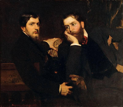 Portrait de Ses Deux Fils (André et Emmanuel) by Benjamin Constant — oil painting reproduction