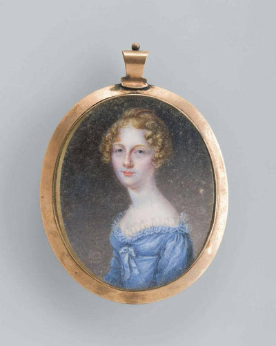 PORTRAIT MINIATURE OF A YOUNGPARKER BAINBRIDGE, ELDEST DAUGHTER OF COMMODORE WILLIAM BAINBRIDGE by Anna Claypoole Peale — oil painting reproduction