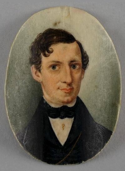 PORTRAIT MINIATURE OF H M SPRINGER by Anna Claypoole Peale — oil painting reproduction