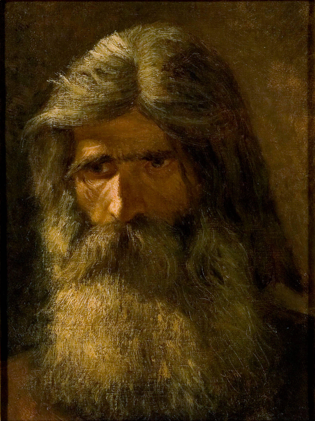 Portrait of a Bearded Man by Mårten Eskil Winge — hand-painted portrait oil painting reproduction on canvas