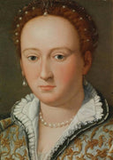 Portrait of a Bianca Cappello by Alessandro Allori — female oil painting wall art, Mannerism Late Renaissance