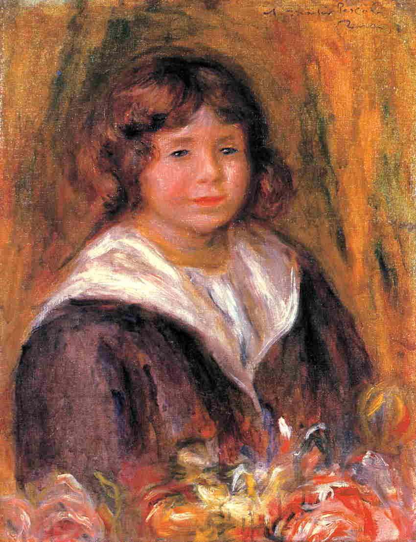 Portrait of a Boy (Jean Pascalis) by Pierre-Auguste Renoir — hand-painted portrait oil painting reproduction on canvas