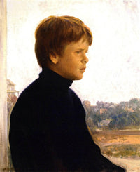 Portrait of a Boy (Ted) by Joseph DeCamp — hand-painted portrait oil painting reproduction on canvas