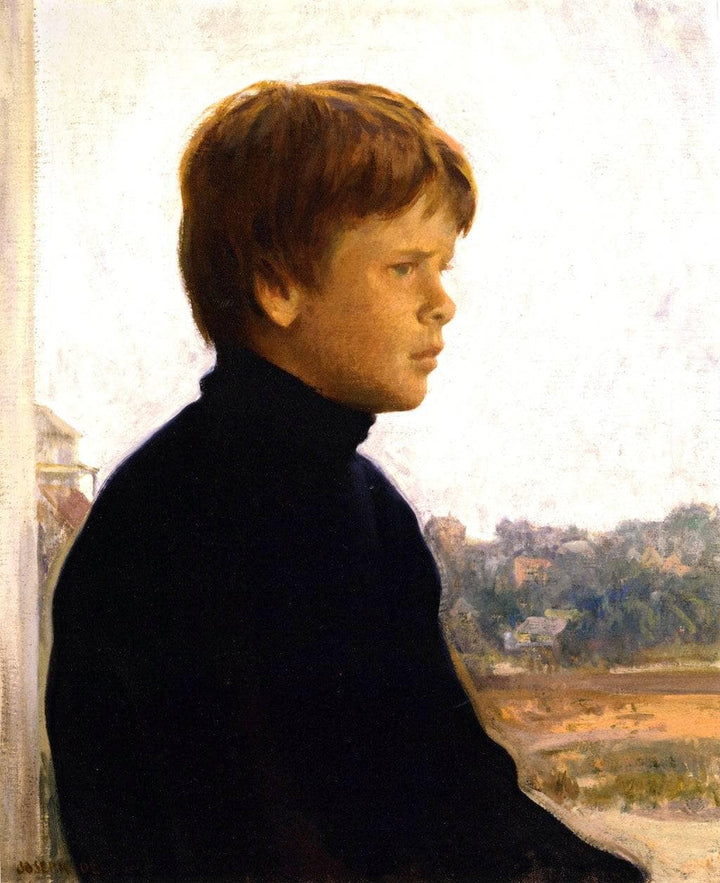 Portrait of a Boy (Ted) by Joseph DeCamp — hand-painted portrait oil painting reproduction on canvas