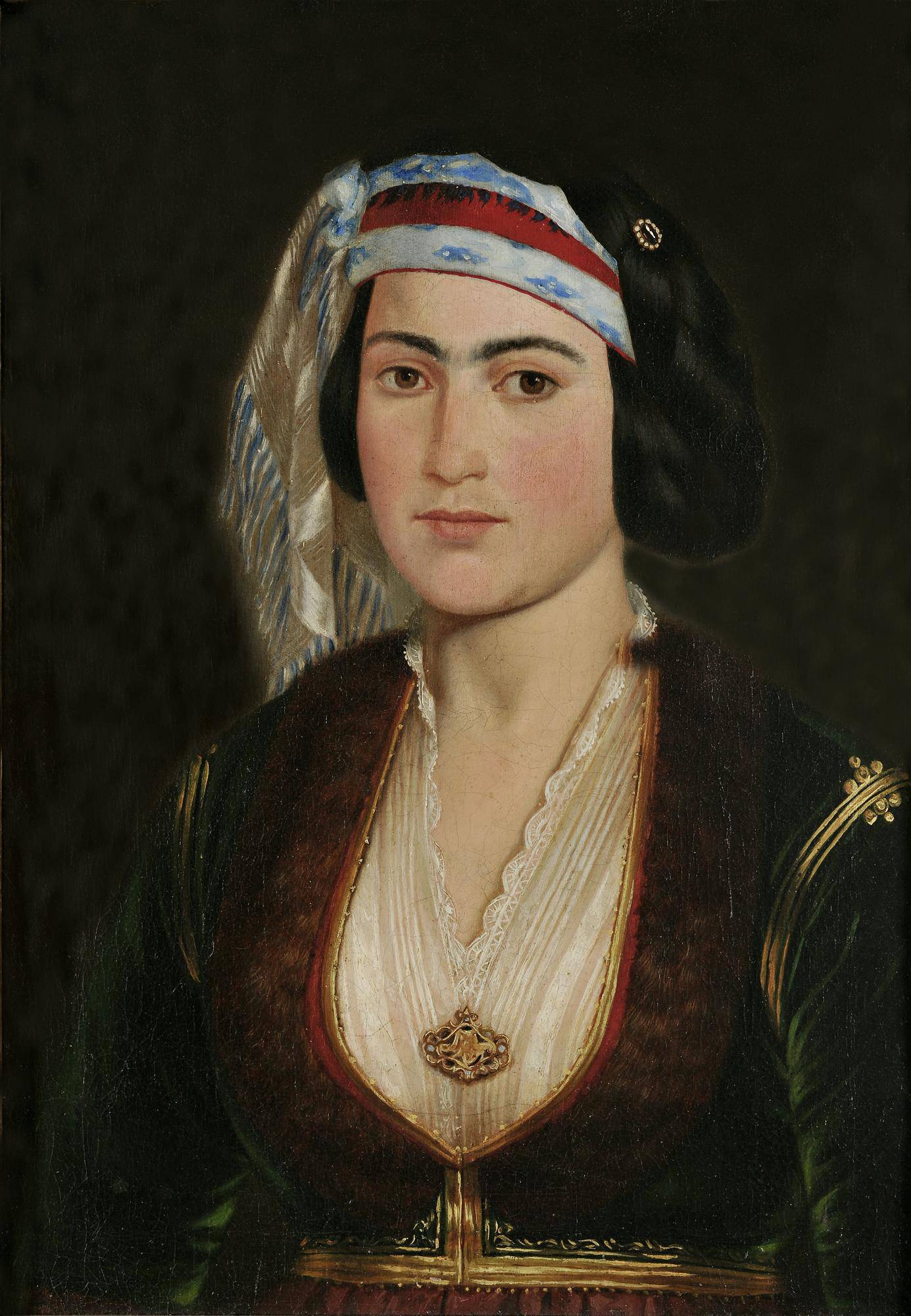 Portrait of a daughter in Greek dress - Theodoros Vryzakis