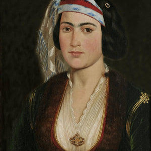 Portrait of a daughter in Greek dress