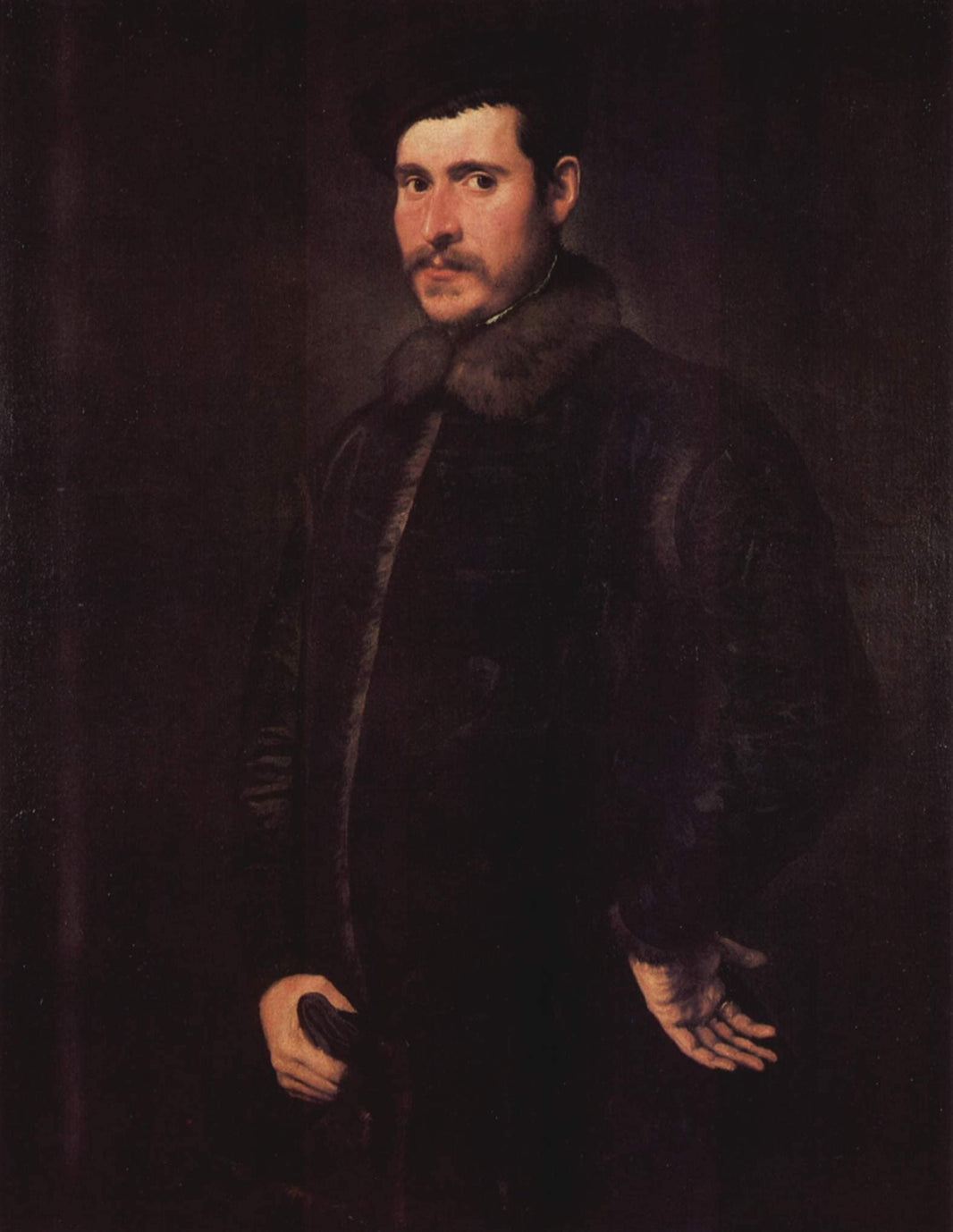 Portrait of a distinguished man by Tintoretto — hand-painted portrait oil painting reproduction on canvas