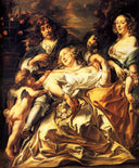 Portrait of a Family by Jacob Jordaens — group oil painting wall art, Baroque