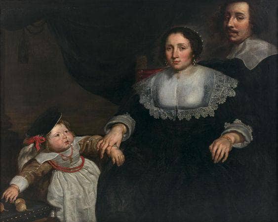Portrait of a family by Cornelis de Vos — hand-painted portrait oil painting reproduction on canvas