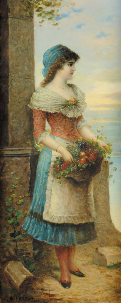 Portrait of a flower girl