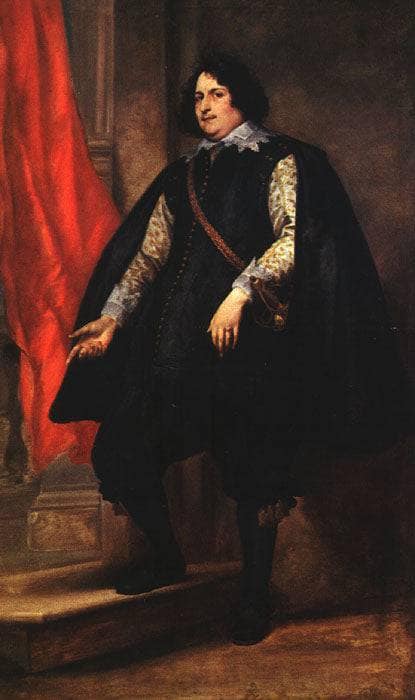 Portrait of a Gentleman by Anthony van Dyck — hand-painted portrait oil painting reproduction on canvas