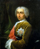 Portrait of a Gentleman by Charles-Andre van Loo (Carle van Loo) — male oil painting wall art, Rococo