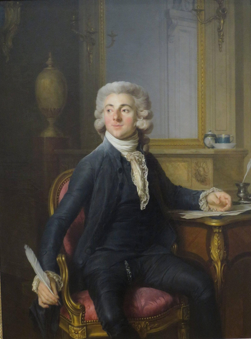 Portrait of a Gentleman (Jean-Baptiste-François Dupré?) on gallery wrap