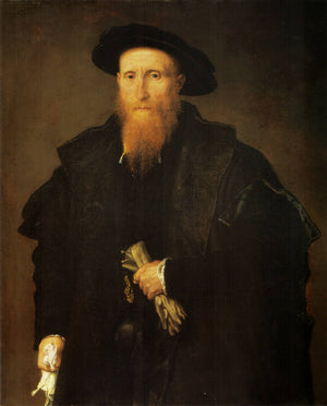 Portrait of a gentleman with gloves - Lorenzo Lotto