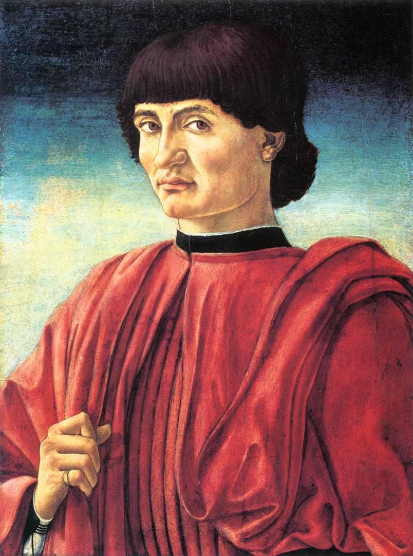 Portrait of a Gentleman by Andrea del Castagno — hand-painted portrait oil painting reproduction on canvas