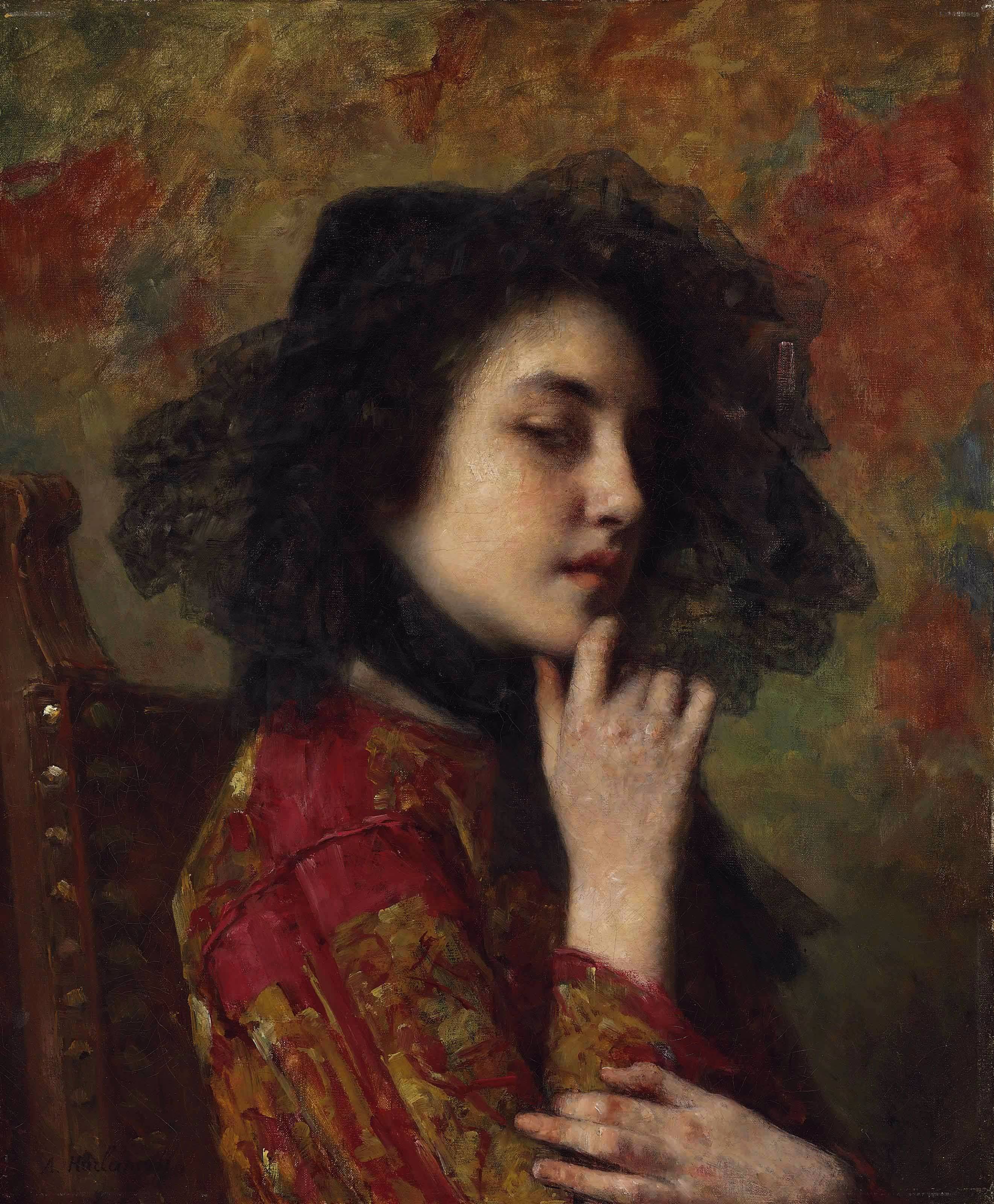 Portrait of a Georgian Princess - Alexei Harlamoff