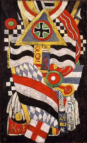 Portrait of a German Officer by Marsden Hartley — hand-painted abstract oil painting reproduction on canvas