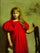 Portrait of a Girl in a Red Dress (józefa Oderfeldówna) in home office