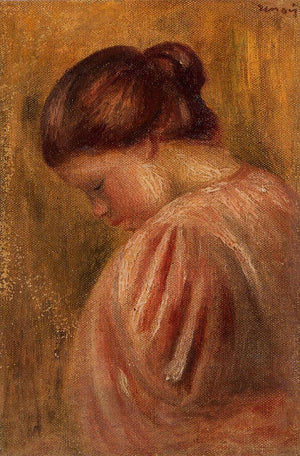 Portrait of a Girl in Red - Pierre-Auguste Renoir