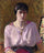 Portrait of a girl, Mademoiselle Renee Terrasse in kitchen