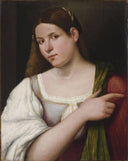 Portrait of a Girl by Sebastiano del Piombo — hand-painted portrait oil painting reproduction on canvas