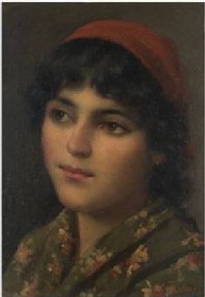 Portrait of a Girl - Vittorio Tessari