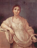Portrait of a girl with crown by Guido Reni — male oil painting wall art, Baroque