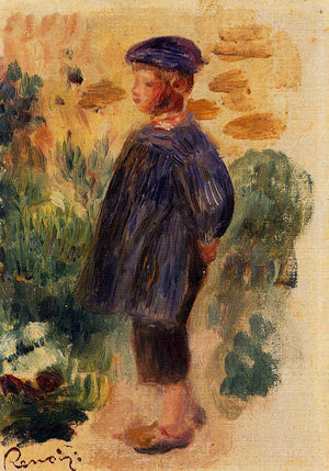 Portrait of a Kid in a Beret - Pierre-Auguste Renoir