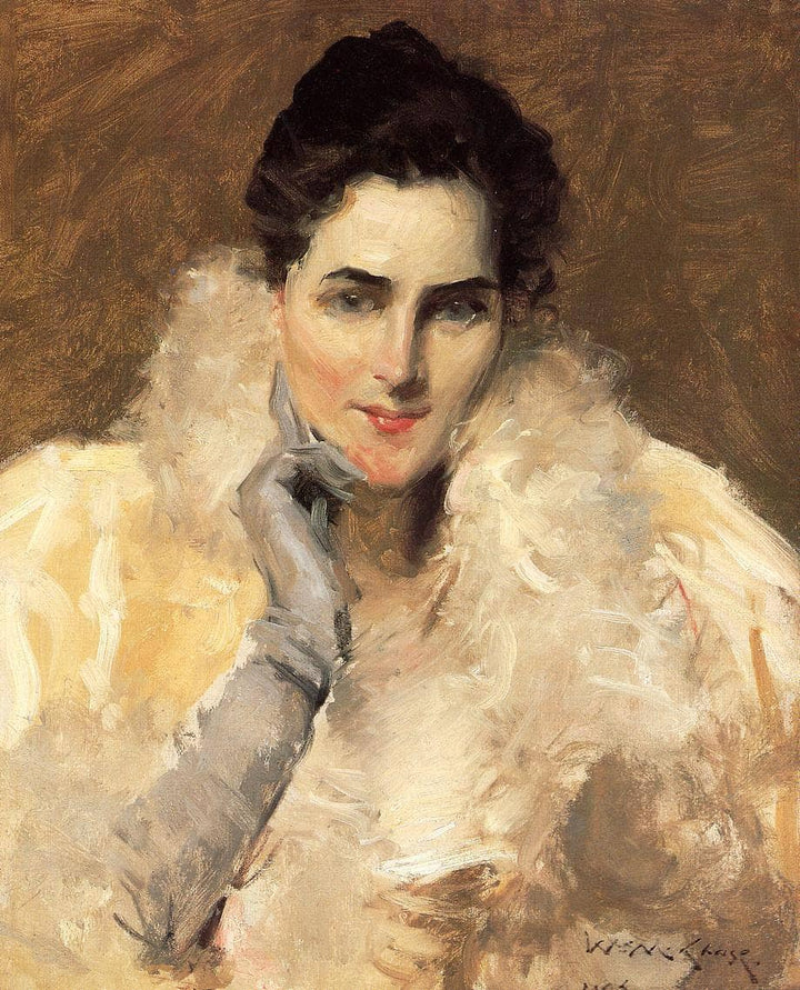 Portrait of a Lady by William Merritt Chase — hand-painted portrait oil painting reproduction on canvas