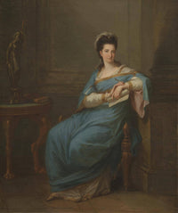 Portrait of a Lady by Angelica Kauffman — hand-painted portrait oil painting reproduction on canvas