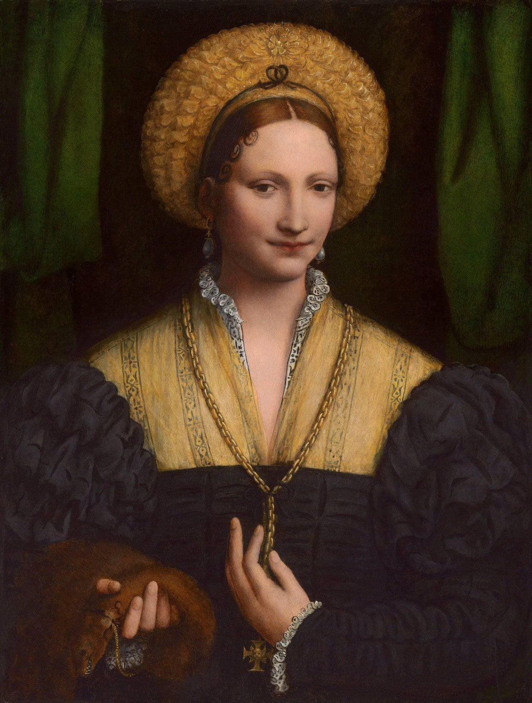 Portrait of a Lady by Bernardino Luini — hand-painted portrait oil painting reproduction on canvas