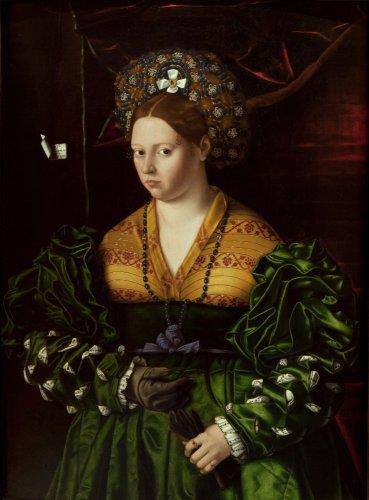 Portrait of a Lady in a Green Dress - Bartolomeo Veneto