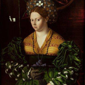 Portrait of a Lady in a Green Dress