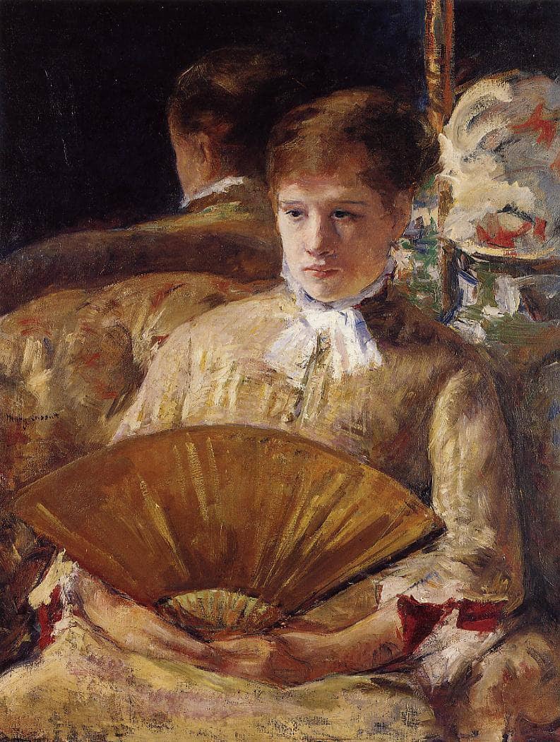 Portrait of a Lady (Miss My Ellison) by Mary Cassatt — hand-painted portrait oil painting reproduction on canvas