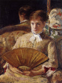 Portrait of a Lady (Miss My Ellison) by Mary Cassatt — male oil painting wall art, Realism