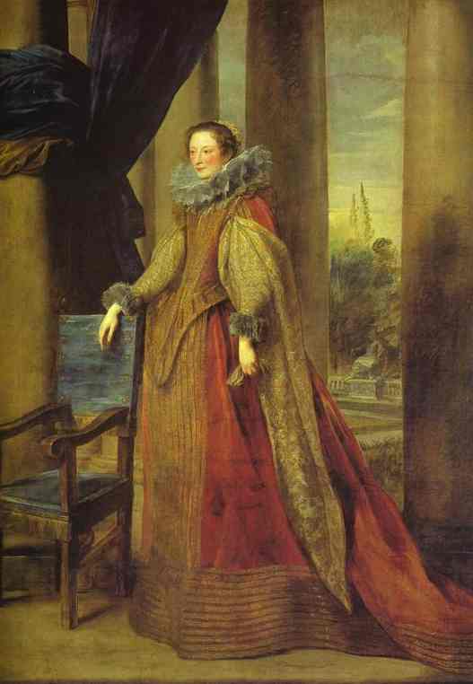 Portrait of a Lady, presumed to be the Marquise Geromina Spinola Doria de Genes (oil on canvas) by Anthony van Dyck — hand-painted portrait oil painting reproduction on canvas