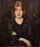 Portrait of a Lady with a Cigarette in kitchen
