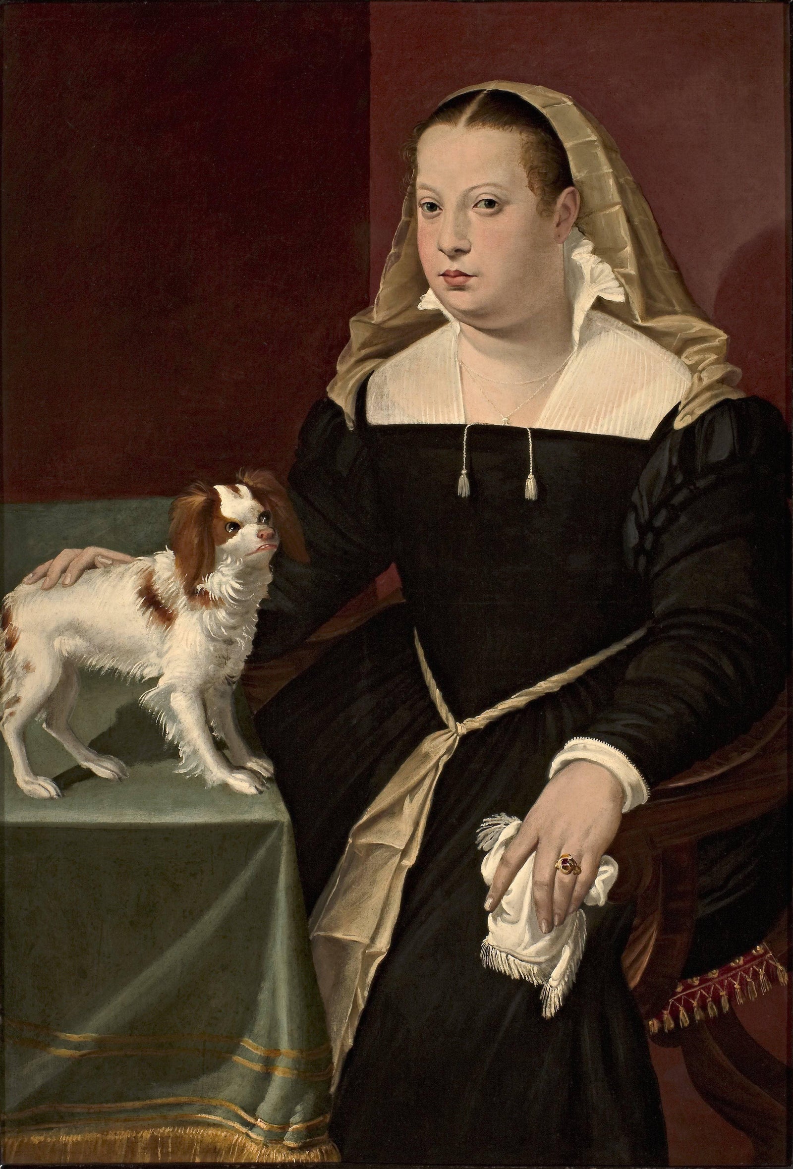 Portrait of a Lady with a Dog