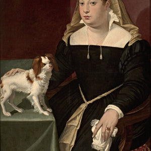 Portrait of a Lady with a Dog