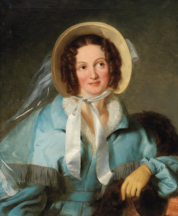 Portrait of a lady with an hat