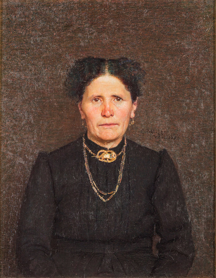 Portrait of a landowner's wife (Portrait of Mrs. Battegazzore) - Pellizza da Volpedo